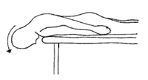 Prone Neck Flexion Stretch