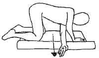 Thoracic Rotation Stretch Foam Roller